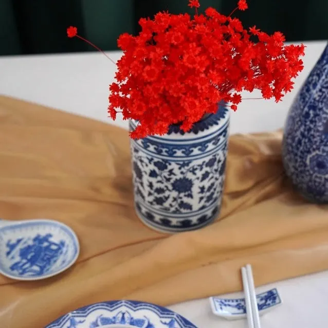 Blue Paisley Vase