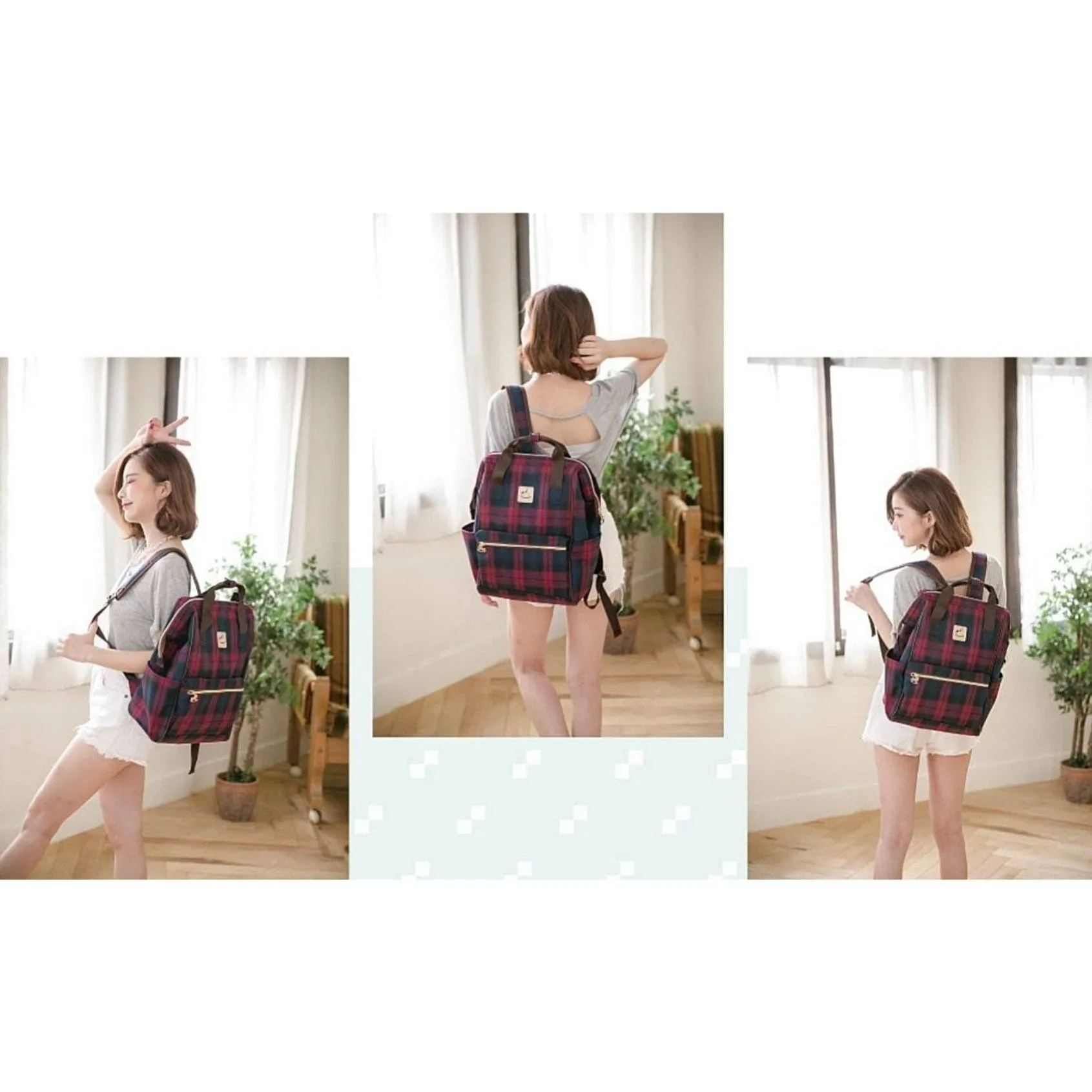 Blue Shiba Japan Large Opening Backpack
