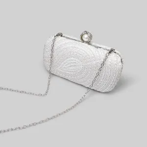 Bridal Wedding Trendy Pearl Senior Clutch Bag