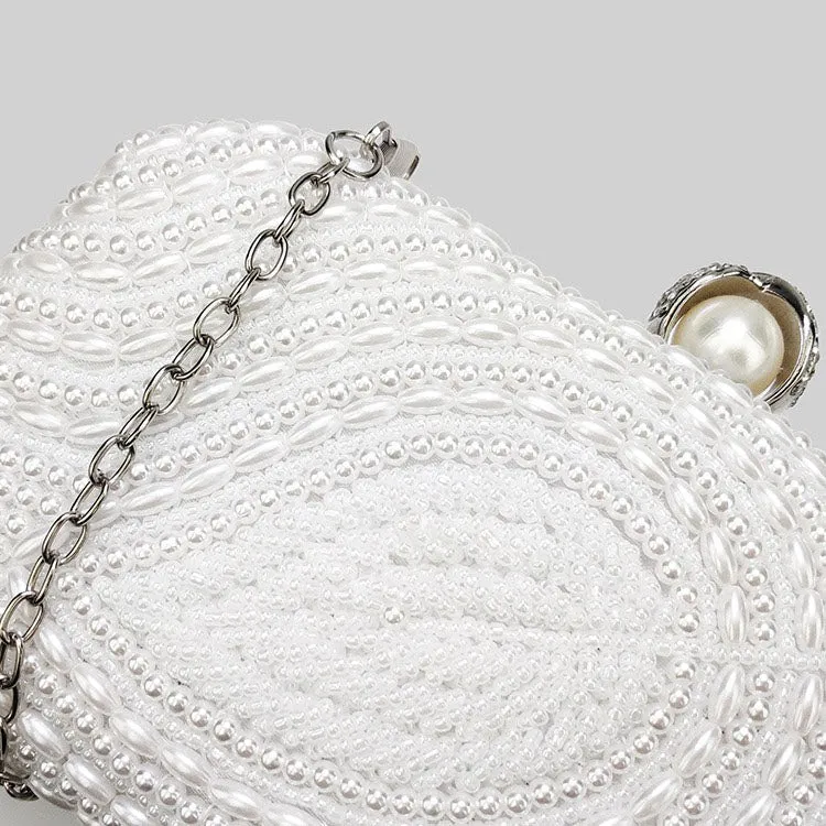 Bridal Wedding Trendy Pearl Senior Clutch Bag