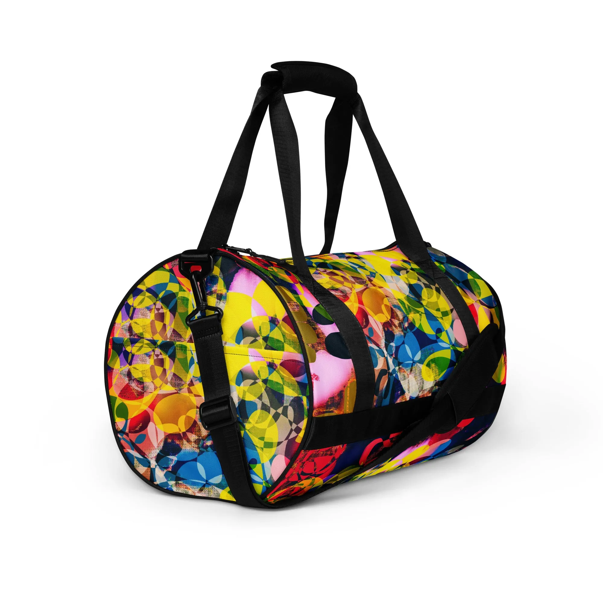 ‘Buzzed” All-over print gym bag