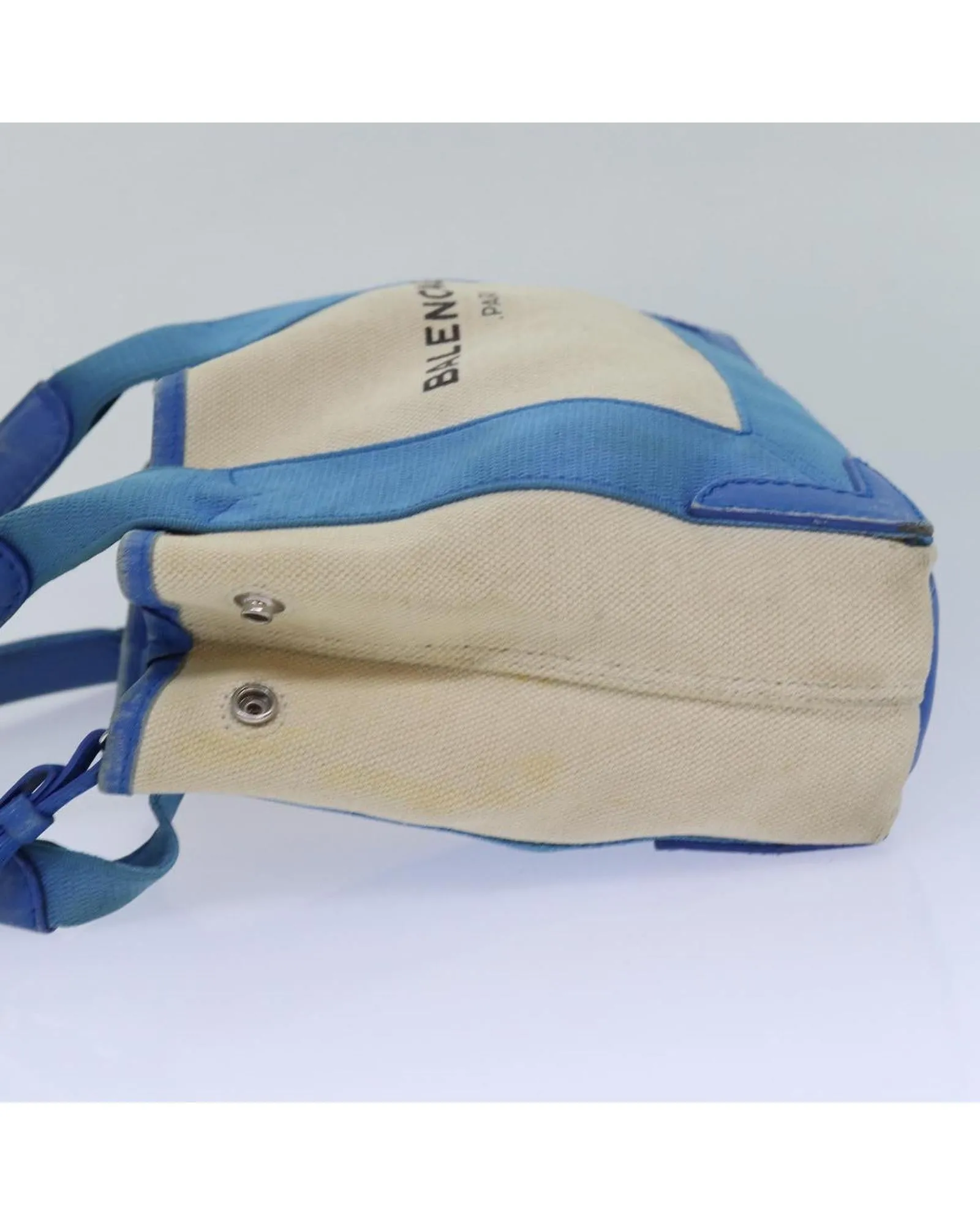 Canvas Leather 2way XS Bag with Silver Accents