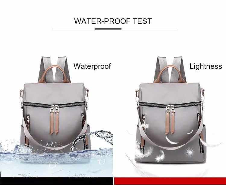 Casual Womens Multi-function Backpack High Quality PU Leather