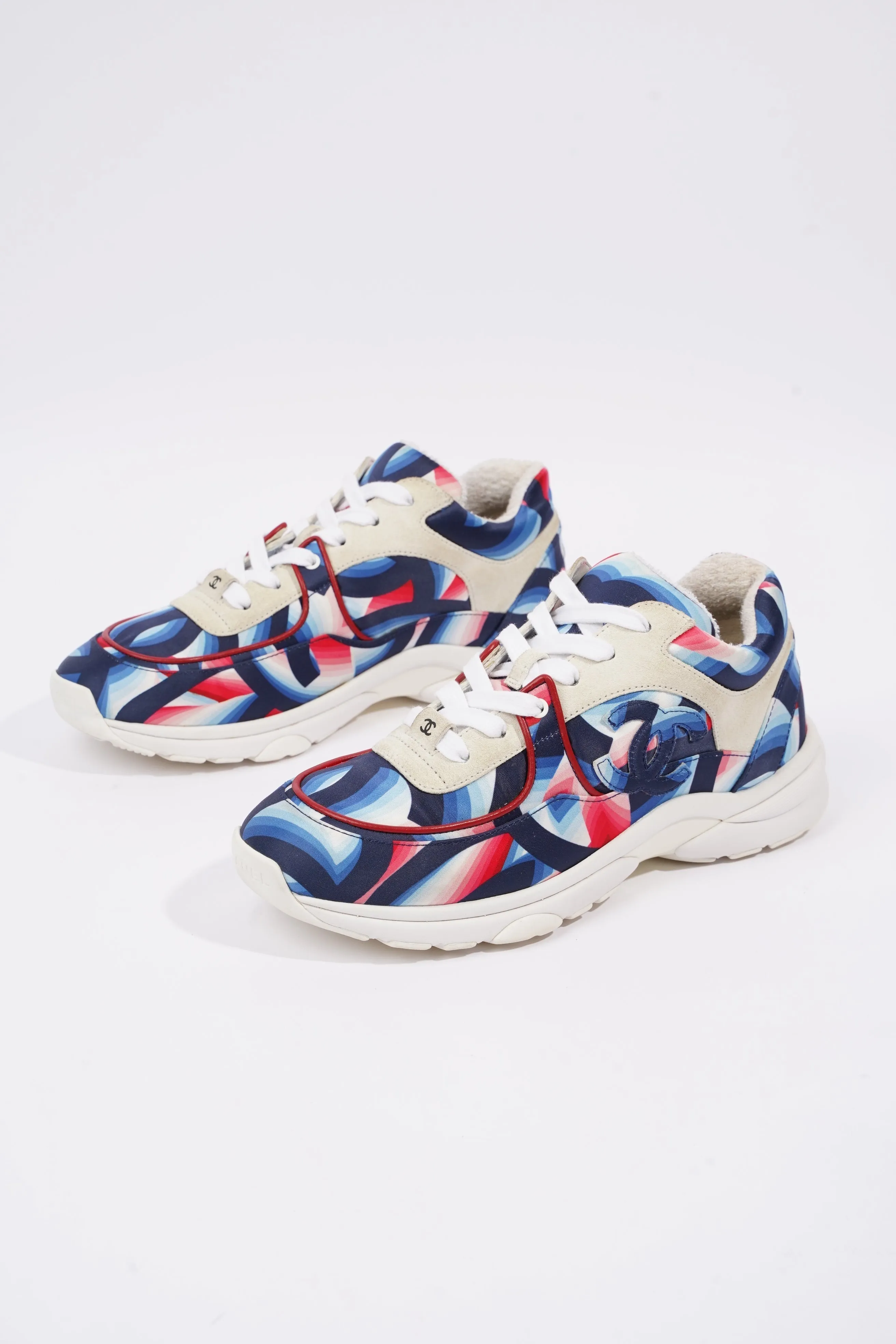 Chanel CC Logo Blue   Multi EU 38   UK 5