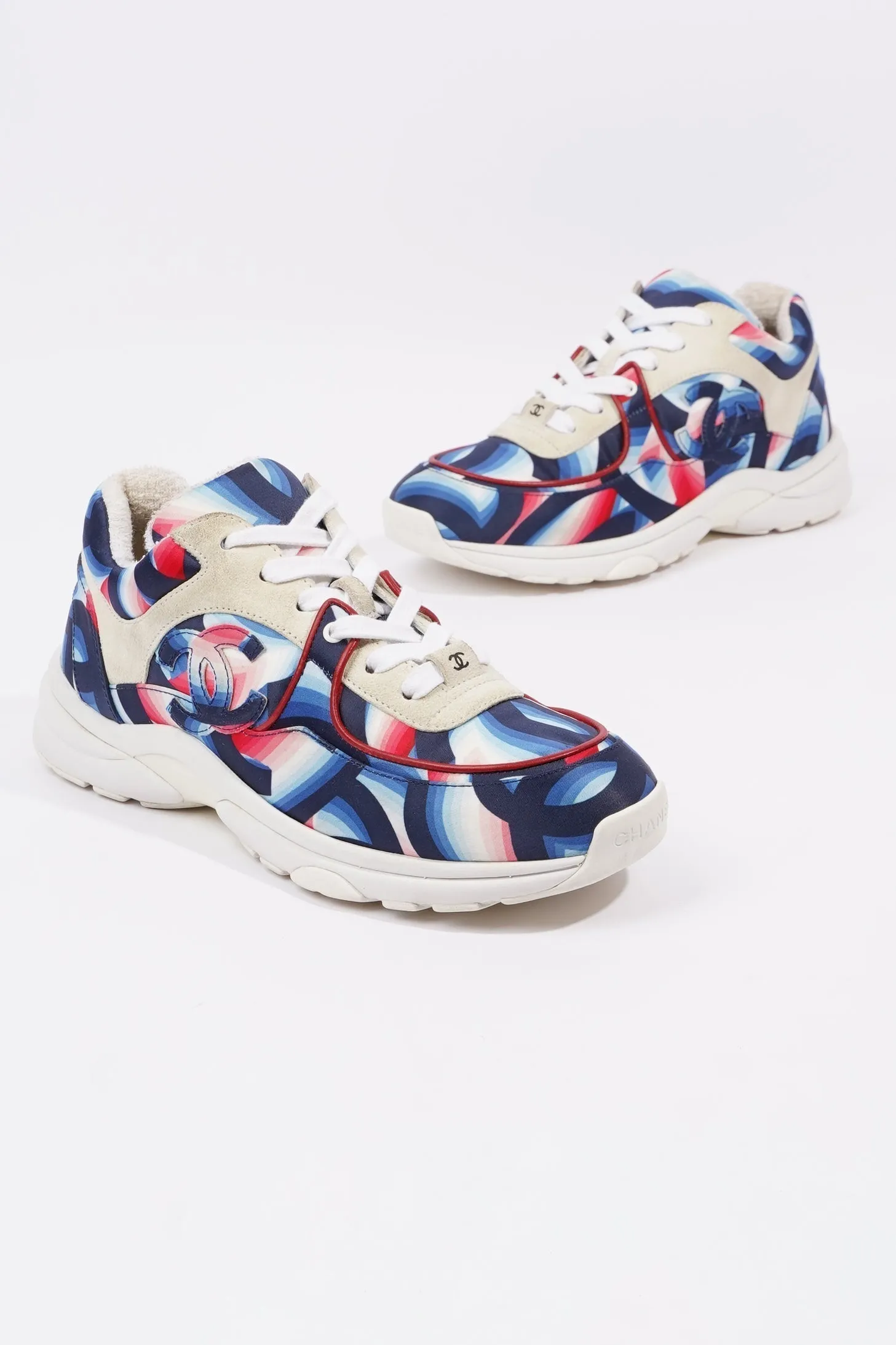 Chanel CC Logo Blue   Multi EU 38   UK 5