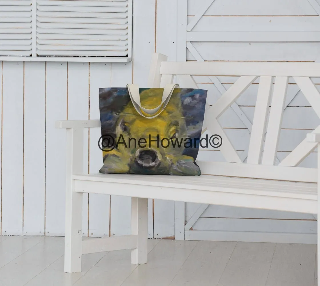 Charles the Koi Large Cotton Tote Bag