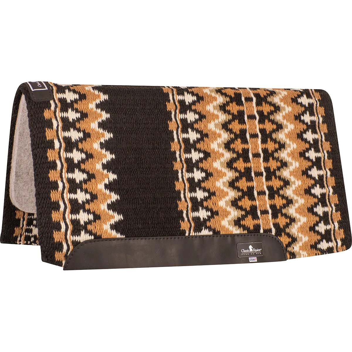 Classic Blanket Straight Pad - Black / Buckskin