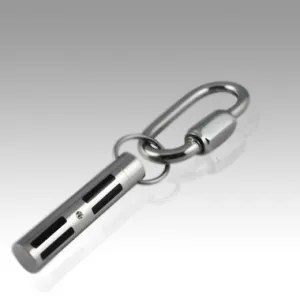 Classic Cylinder Keepsake Key Chain For Cremation Ashes