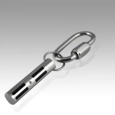 Classic Cylinder Keepsake Key Chain For Cremation Ashes