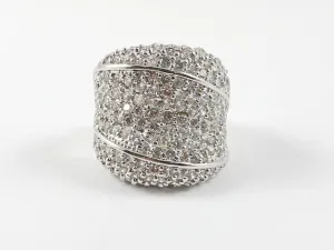 Classic Large Micro Prong Setting Brass Ring