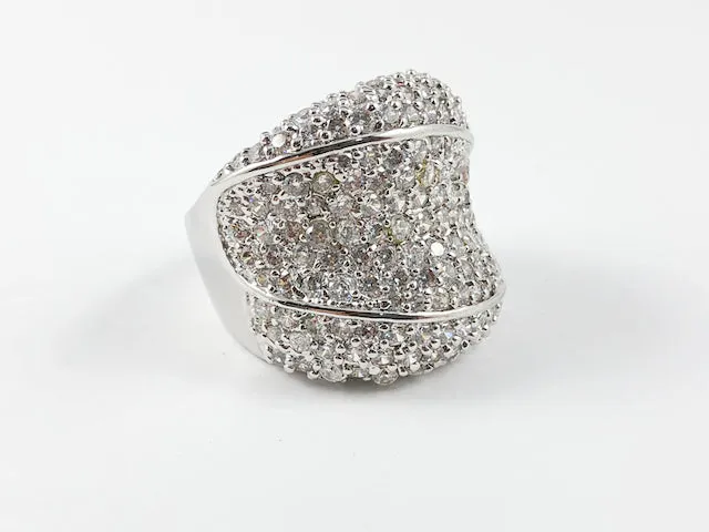 Classic Large Micro Prong Setting Brass Ring