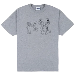 Confused Characters Tee, Heather