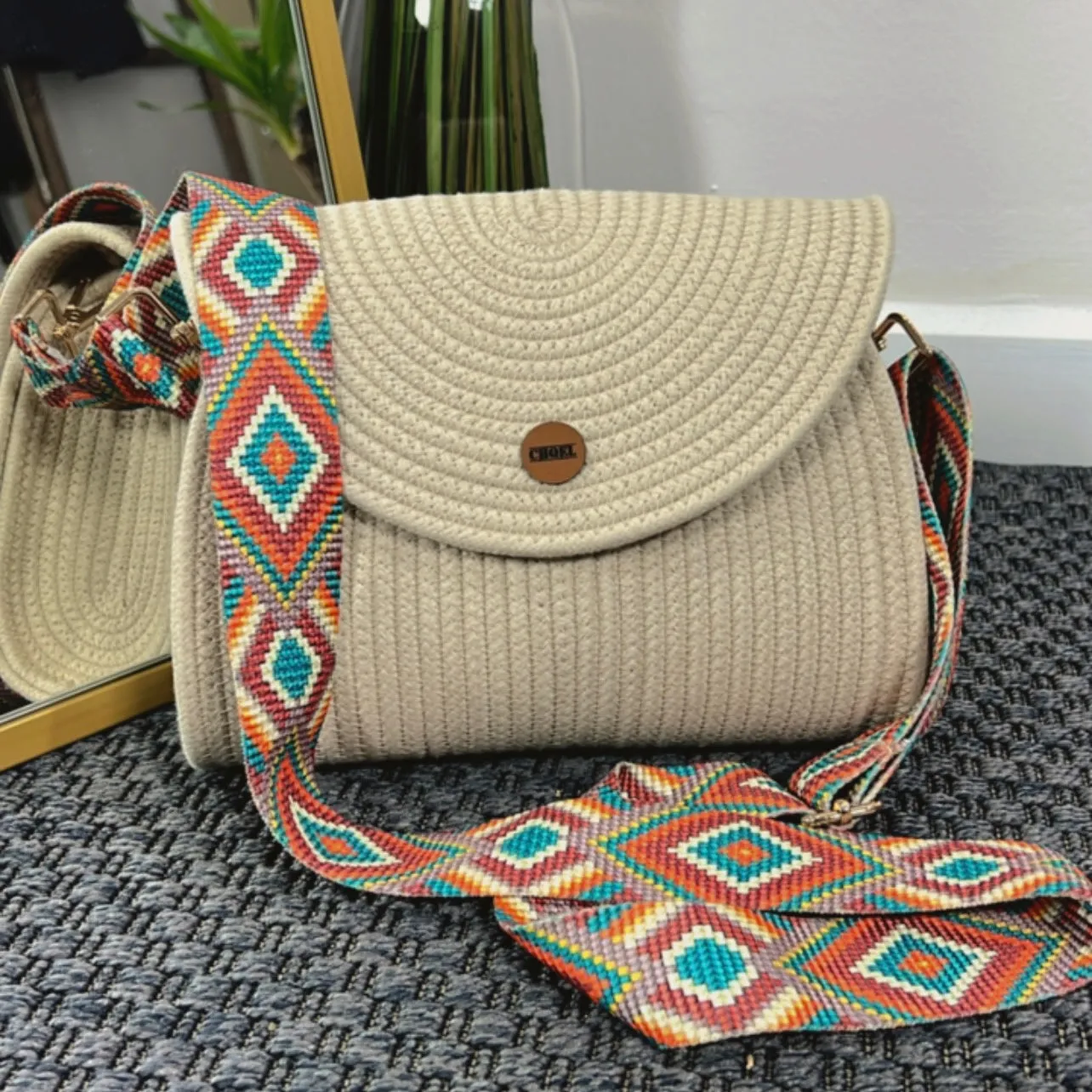 Cotton Rope Clutch Bag for Evening & Wedding (LOVELY)