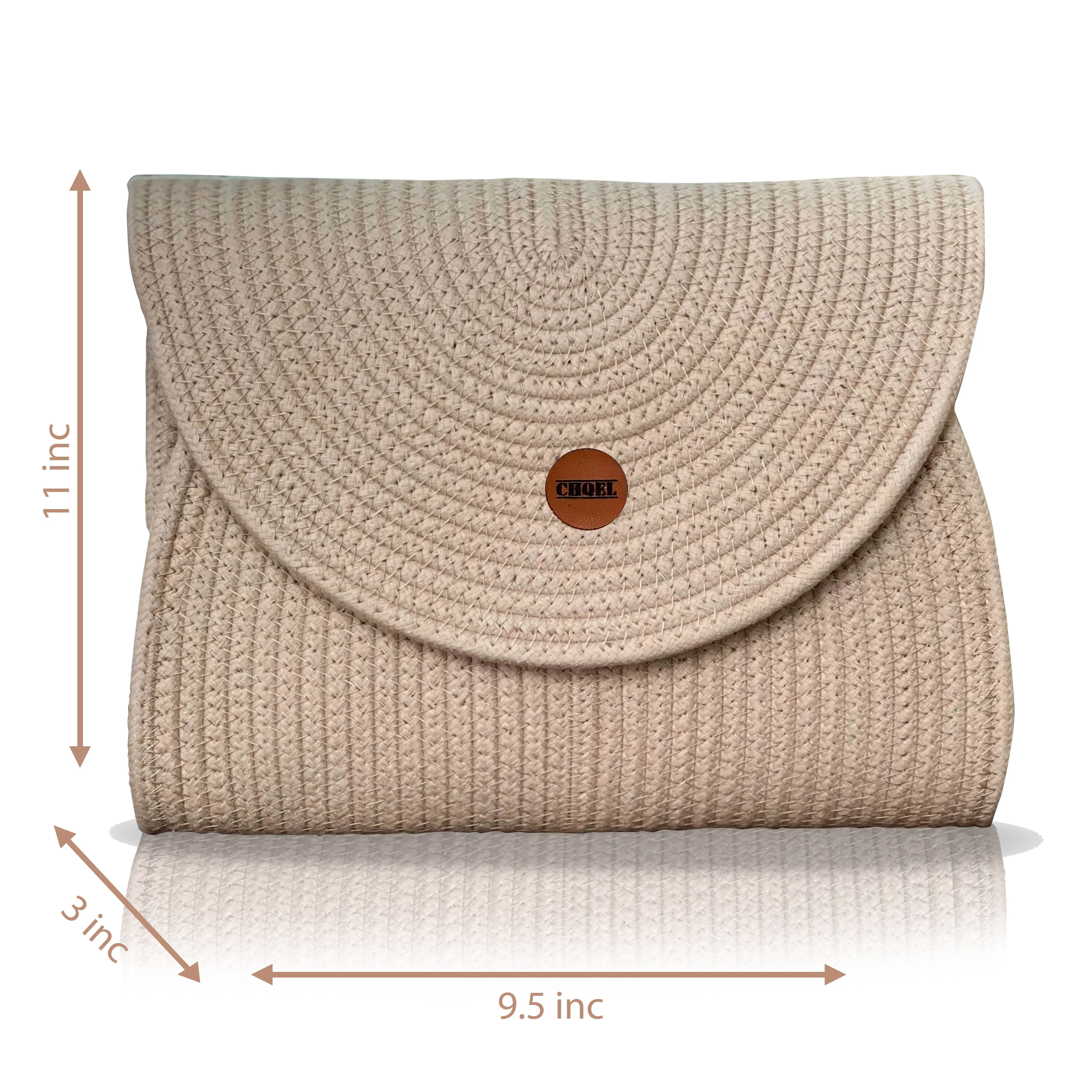 Cotton Rope Clutch Bag for Evening & Wedding (LOVELY)