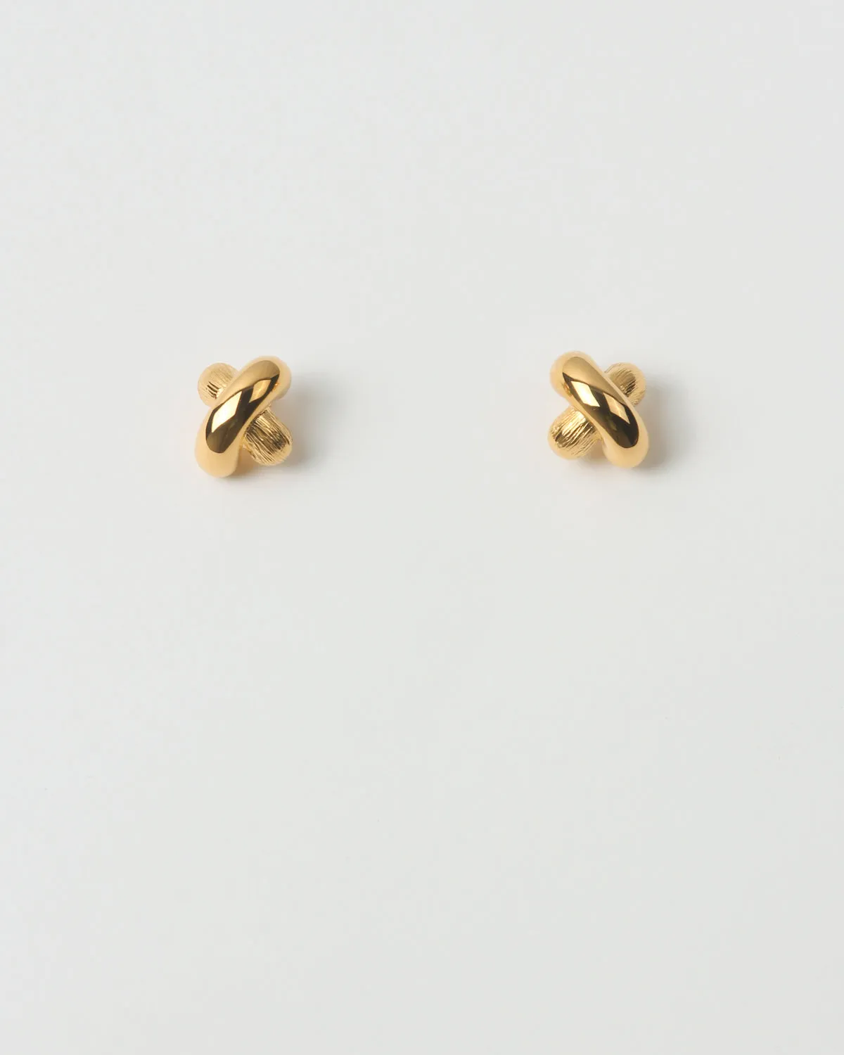Cross Earrings Gold Plated