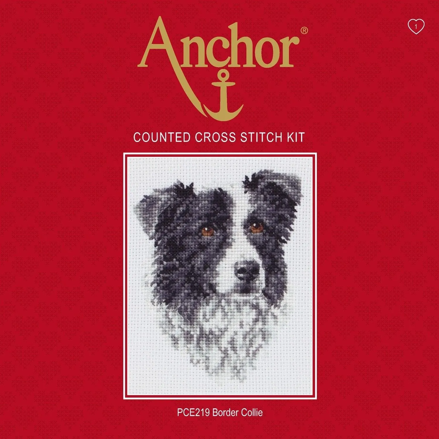 Cross Stitch Kit Anchor - Border Collie
