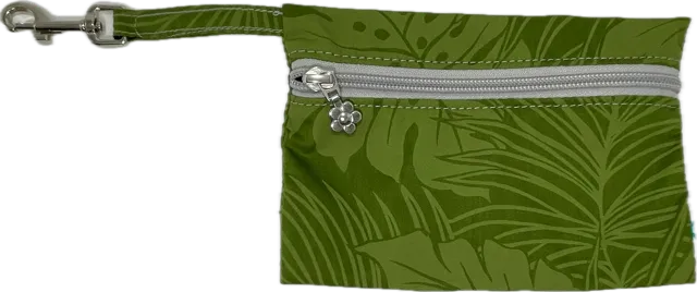 CST- Olive Hawaiian Print Clear Stadium Tote Bag