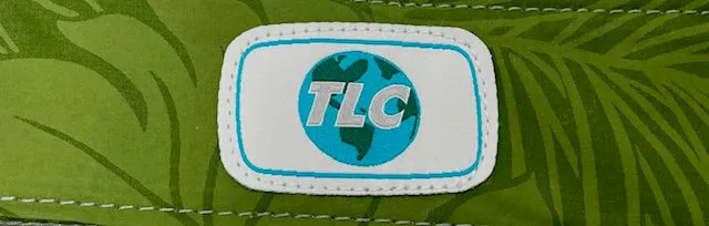 CST- Olive Hawaiian Print Clear Stadium Tote Bag