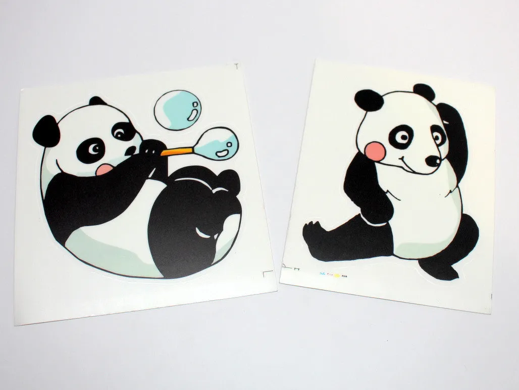 Cute Super-sized Color Panda Sticker