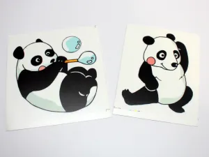 Cute Super-sized Color Panda Sticker