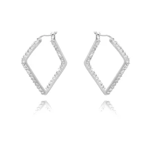 Danny Newfeld Geometric Inside Outside Hoop Earrings