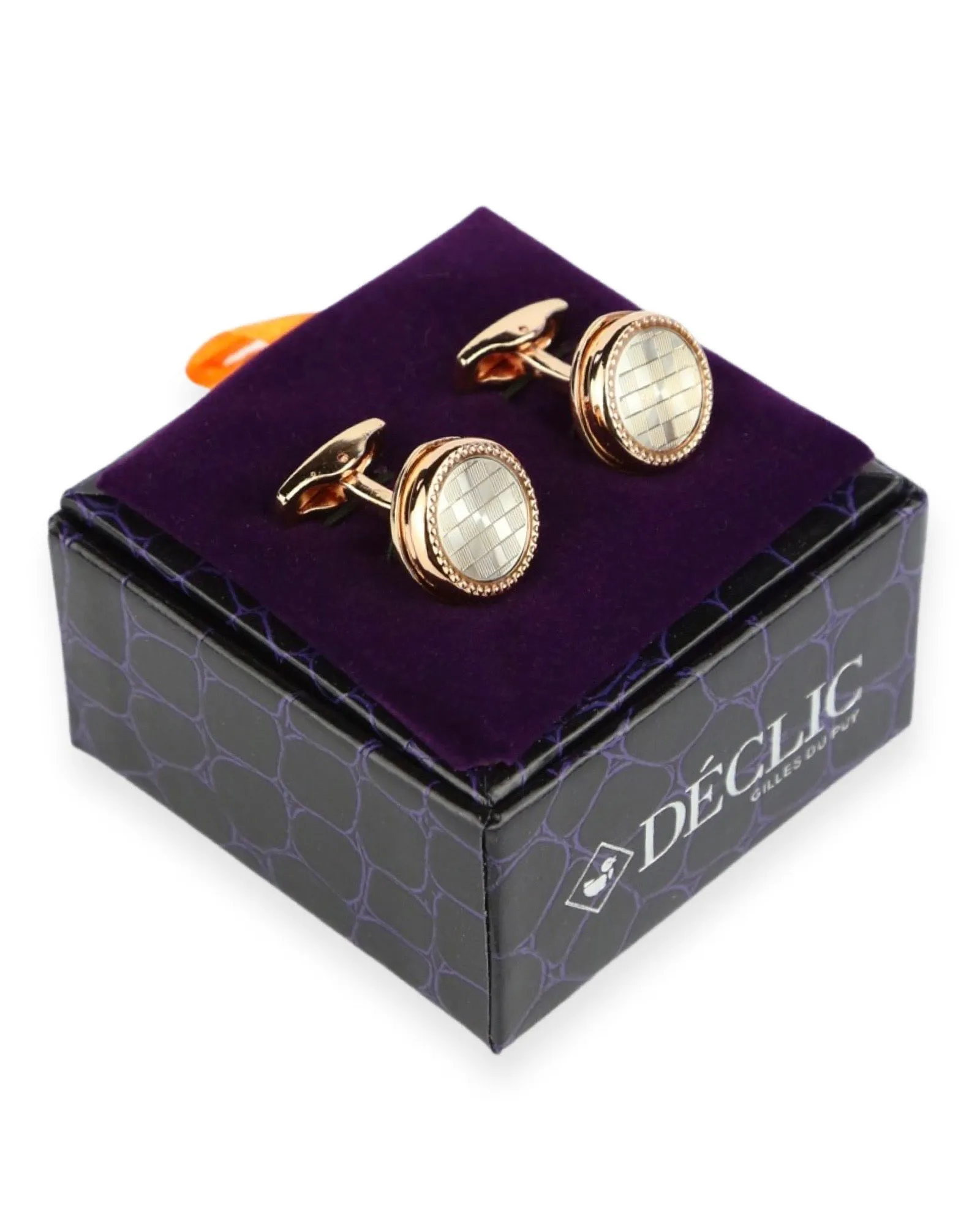 DÉCLIC Newton Fancy Cufflink - Rose Gold