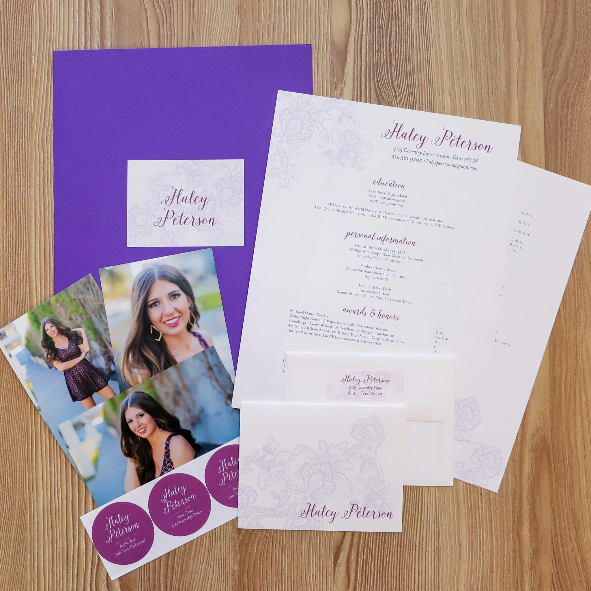 Delicate Lace Complete Sorority Packet
