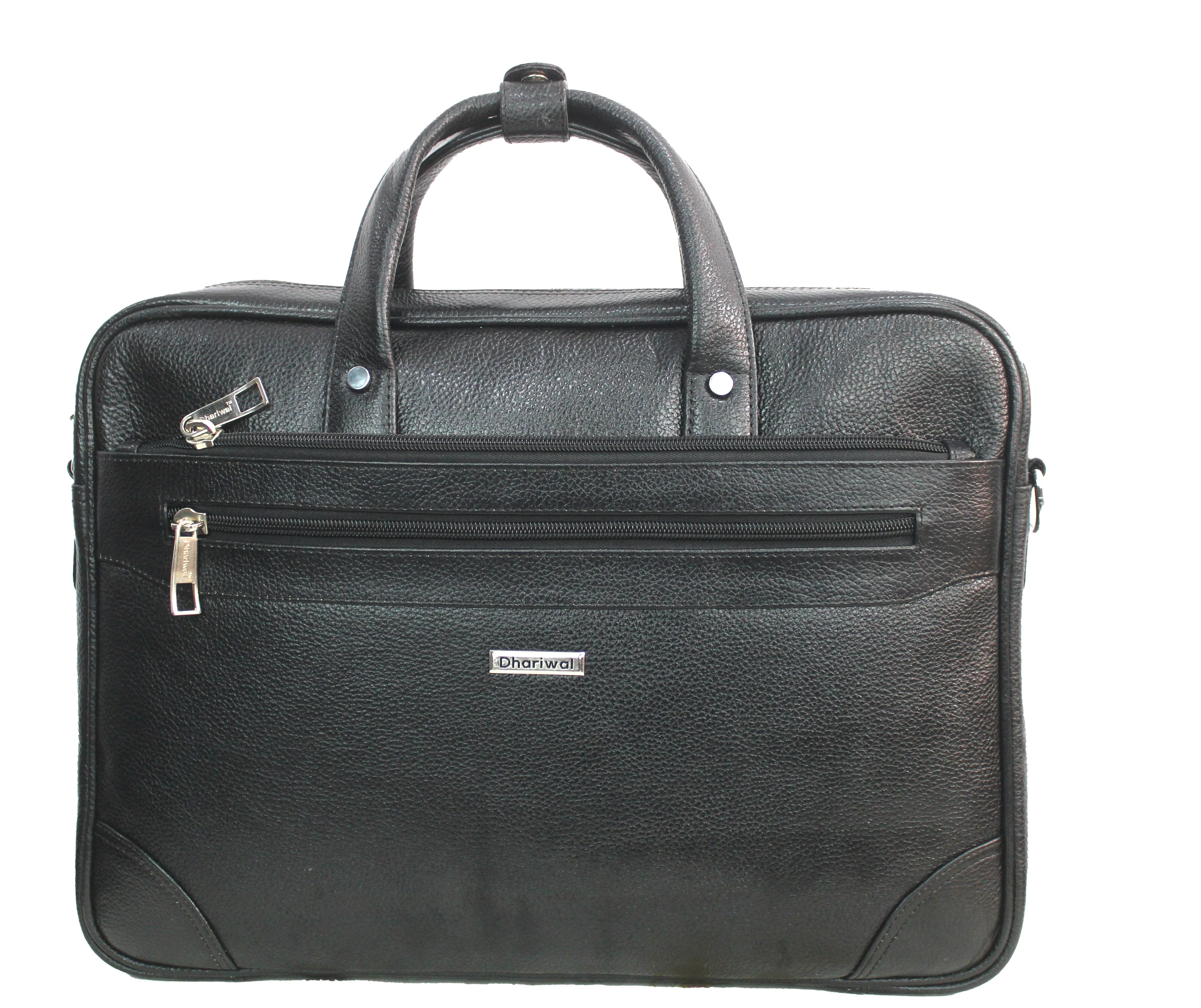 Dhariwal Genuine Leather Laptop Bag File Messenger Bag with Strap upto 16 Inch | Laptop Bag for Men EB-615