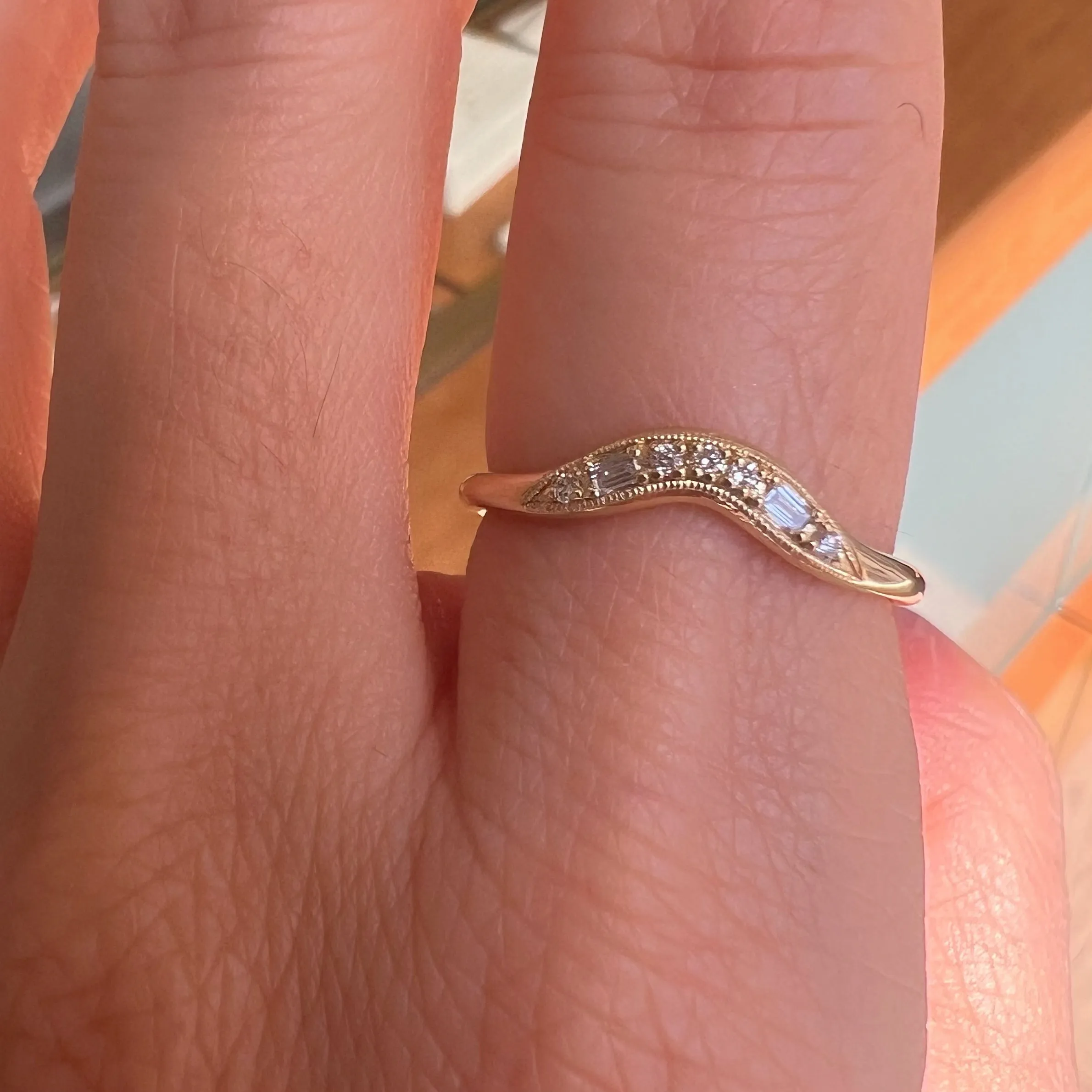 Diamond Gaudi Arch Band (ready to ship option)*
