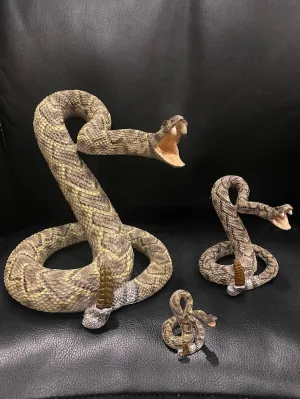 Diamondback Striking Figurine