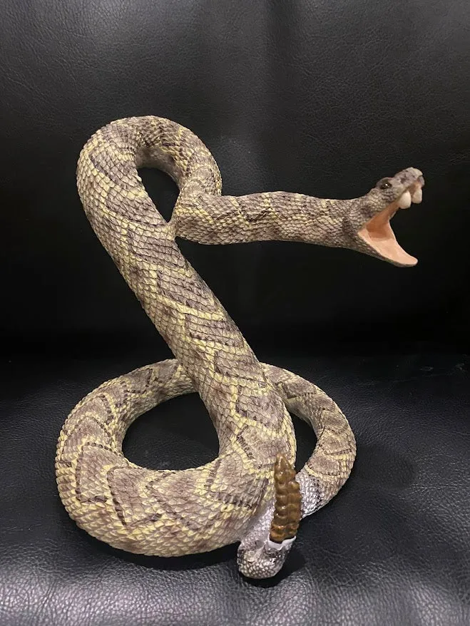 Diamondback Striking Figurine
