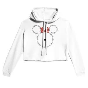 Disneyland "Bow" / Anaheim, California / The Happiest Place On Earth | Women's Cropped Hoodie | Bella   Canvas 7502