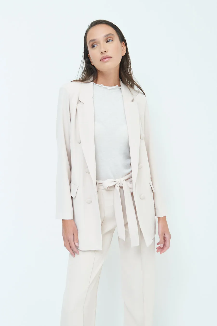 Double-breasted tailored blazer wholesale
