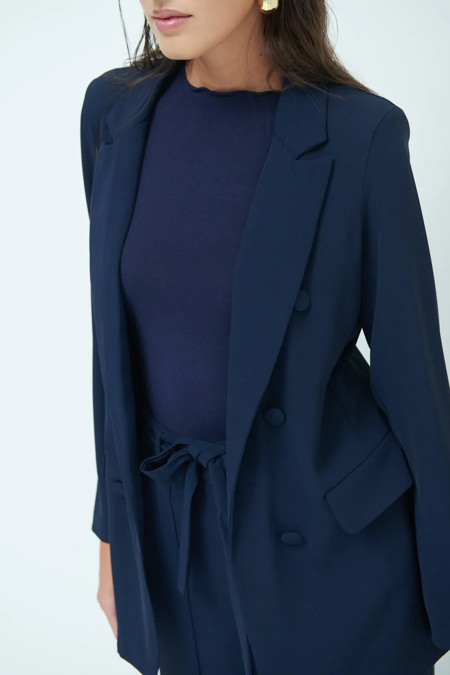 Double-breasted tailored blazer wholesale