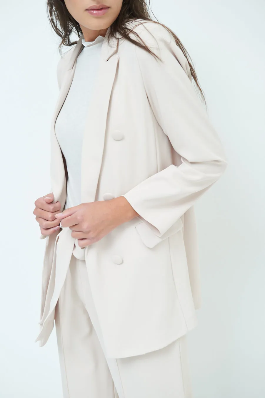 Double-breasted tailored blazer wholesale