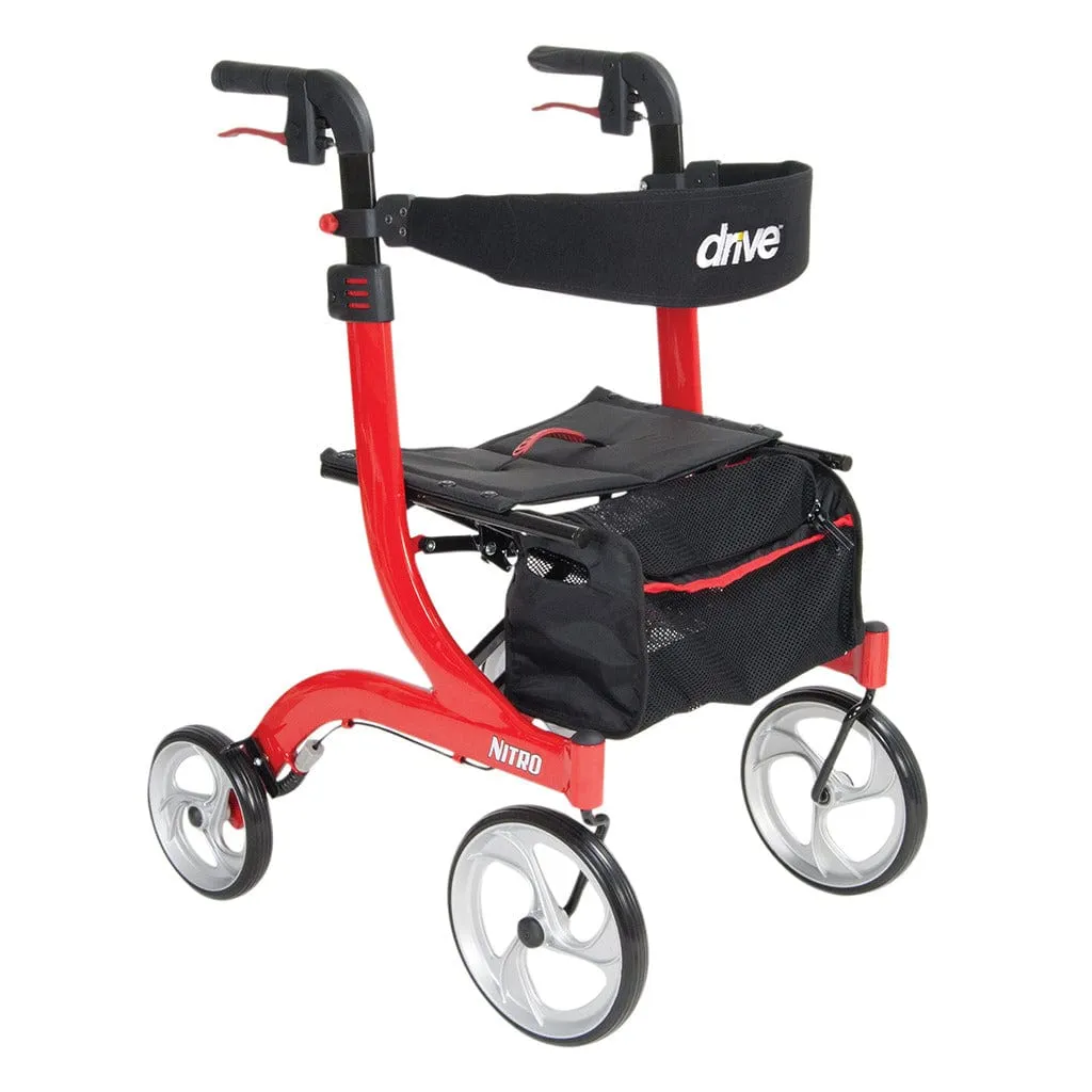 Drive Medical Nitro Euro Style Rollator Rolling Walker