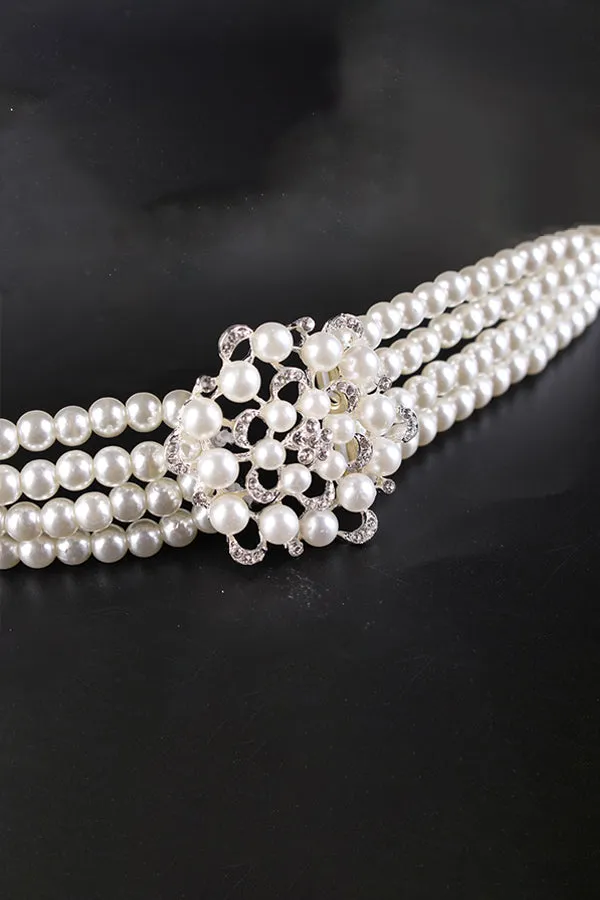 Elegant and Stylish Pearls Belt