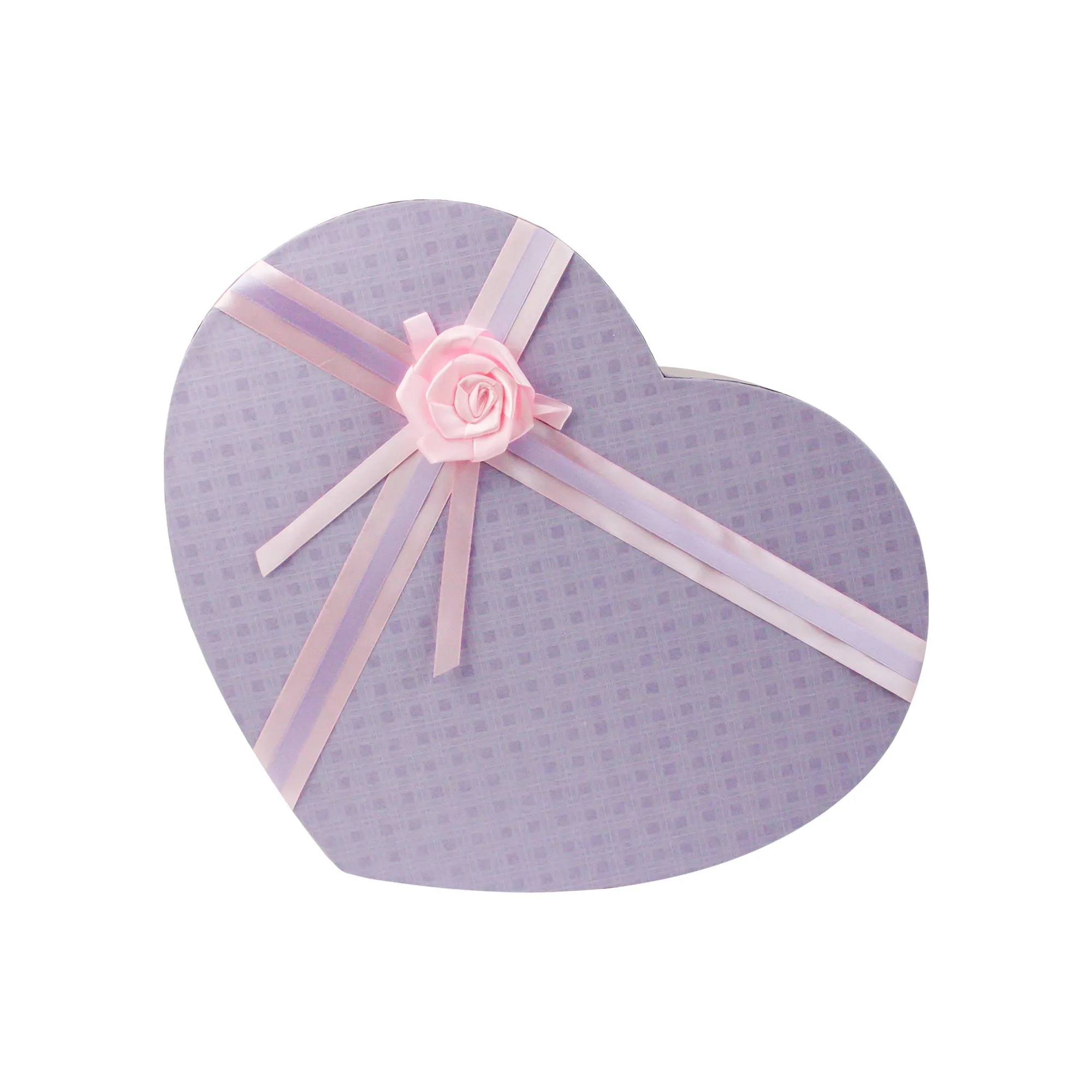 Elegant Lilac/Purple Heart Shaped Gift Box - Single (Sizes Available)