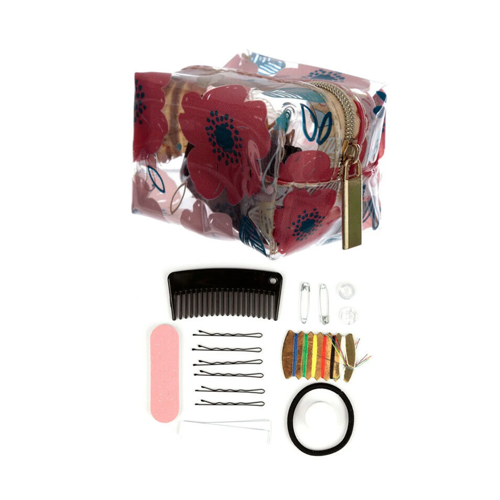 Emergency Travel Kit With Poppy Fields Print