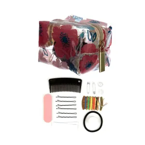 Emergency Travel Kit With Poppy Fields Print