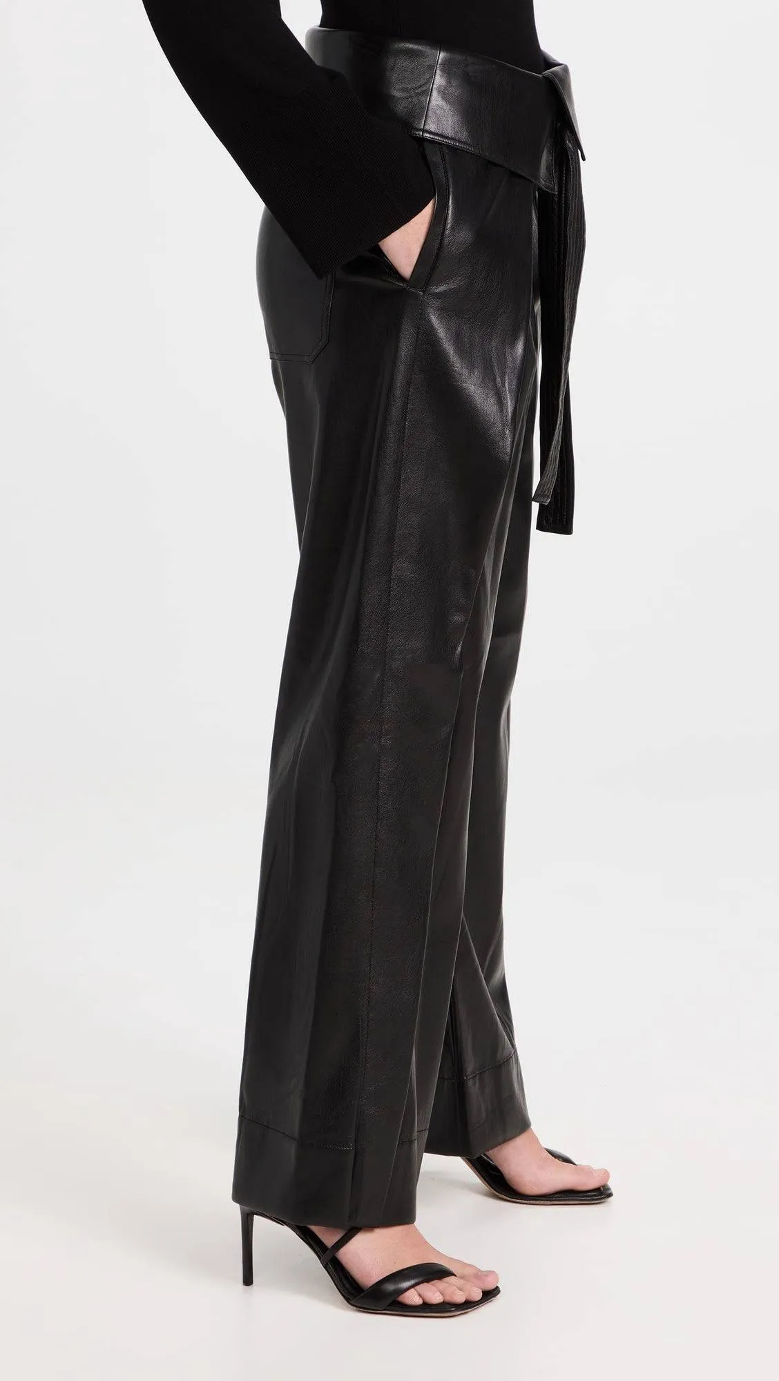 Emilio Faux Stylish Leather Pants