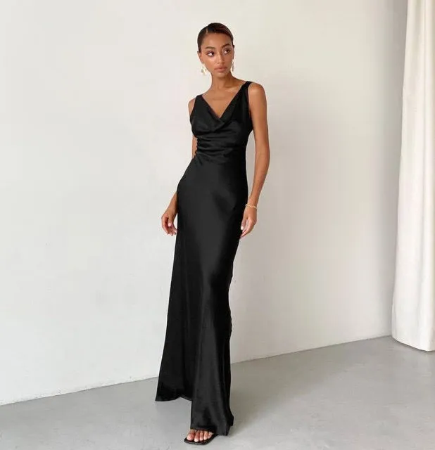 ENELA SATIN Stylish MAXI DRESS