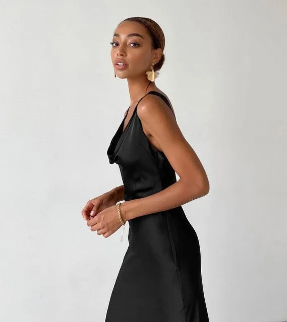 ENELA SATIN Stylish MAXI DRESS