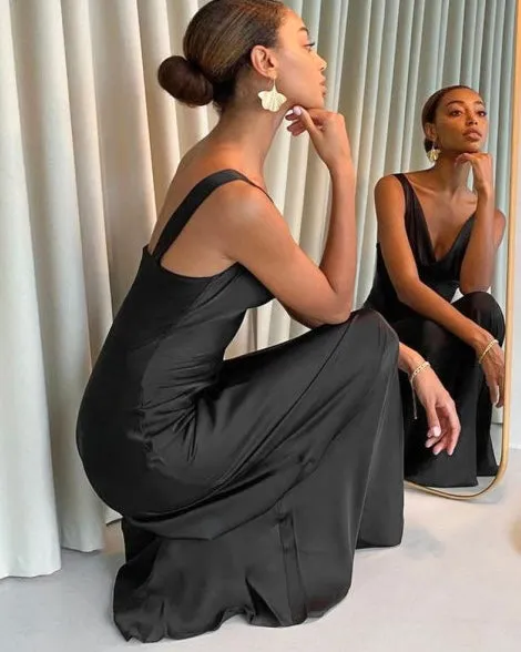 ENELA SATIN Stylish MAXI DRESS
