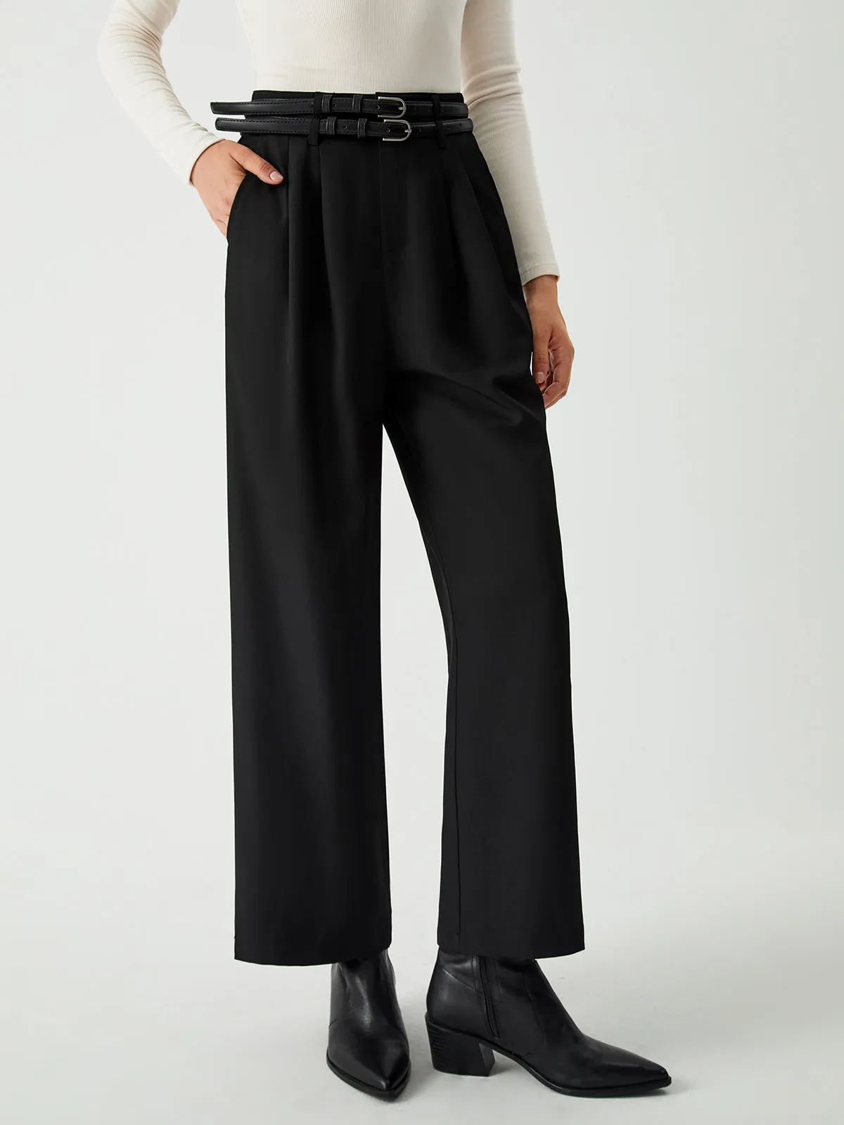 Essential Wide Graceful Leg Culotte Pants