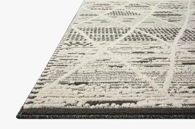 Fabian FAB-03 Charcoal/Ivory Rug