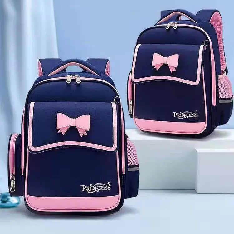 Factory One Piece Dropshipping Schoolbag Primary School Student Female Grade 1-3-5 Children's Schoolbag Wholesale Backpack Burden Reduction Spine Protection 2
