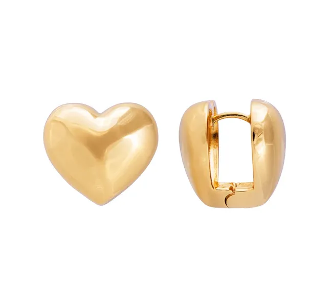 Fairley Puffed Heart Earrings