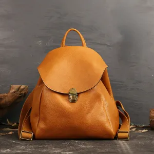 Fashion Leather Traveling Backpack for Women 6017