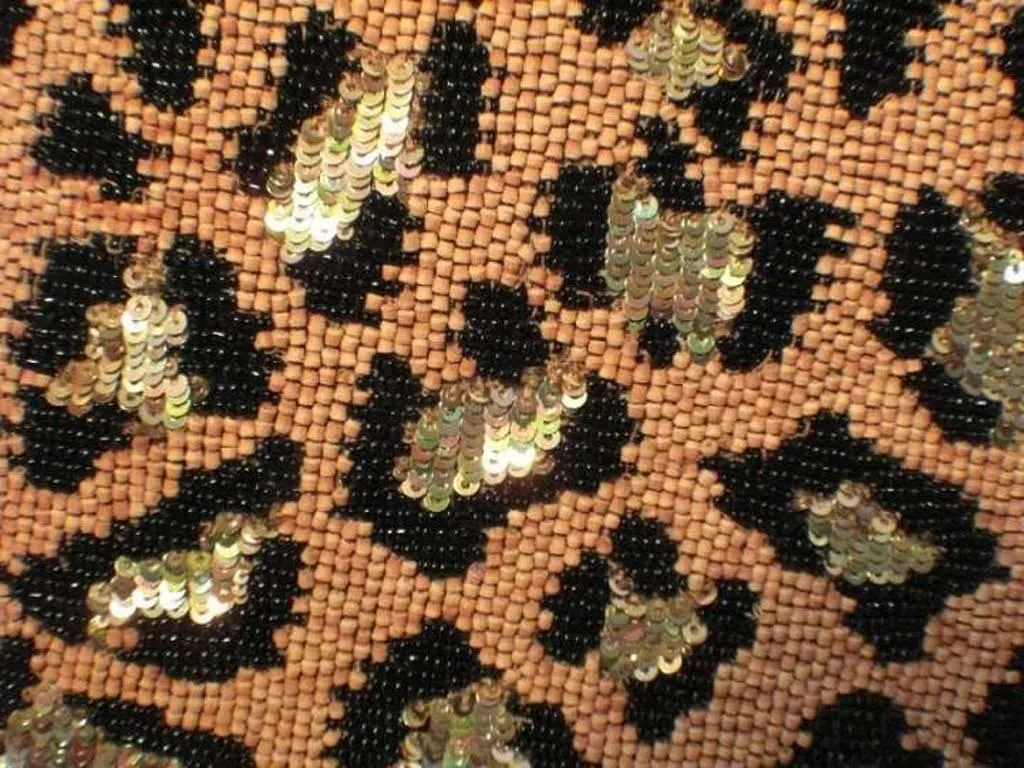 FENDI Beaded Safari Shoulder Bag